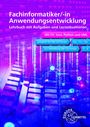 Fachinformatiker/-in Anwendungsentwicklung, Lehrbuch für Aufgaben und Lernsituationen, bunte Tastatur und Binärcode.