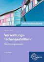 "Verwaltungsfachangestellte/-r Rechnungswesen, 2. Auflage." Modernes Gebäude mit bunten Glasfassaden im Hintergrund.