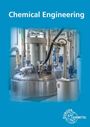 Text: "Chemical Engineering". Industrielle Ausrüstung mit Metalltanks und Rohren, blauem Hintergrund. Logo unten rechts.