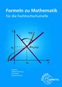 Formeln zu Mathematik, Fachhochschulreife. Achsen und Kurve in Diagramm. Themen: Analysis, Vektorrechnung, Stochastik.