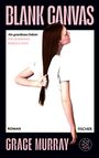 "Blank Canvas", Zitat von The Guardian, Roman von Grace Murray, Fischer; Frau in Weiß zieht langes Haar.
