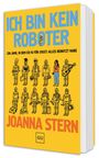 Titel: "ICH BIN KEIN ROBOTER" von Joanna Stern. Illustration von Robotern und einer Person auf gelbem Hintergrund. GU-Logo.