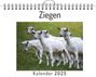 Lina Friedrich: Ziegen - (Wandkalender 2025, Kalender DIN A4 quer, Monatskalender im Querformat mit Kalendarium, das perfekte Geschenk), KAL