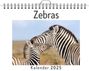 Leon Hoffmann: Zebras - (Wandkalender 2025, Kalender DIN A4 quer, Monatskalender im Querformat mit Kalendarium, das perfekte Geschenk), KAL