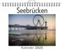 Florian Hofmann: Seebrücken - (Wandkalender 2025, Kalender DIN A4 quer, Monatskalender im Querformat mit Kalendarium, das perfekte Geschenk), KAL