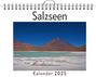 Isabella Schäfer: Salzseen - (Wandkalender 2025, Kalender DIN A4 quer, Monatskalender im Querformat mit Kalendarium, das perfekte Geschenk), KAL