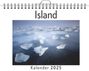 Elias Schmidt: Island - (Wandkalender 2025, Kalender DIN A4 quer, Monatskalender im Querformat mit Kalendarium, das perfekte Geschenk), KAL