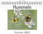 Amelia Keller: Hummeln - (Wandkalender 2025, Kalender DIN A4 quer, Monatskalender im Querformat mit Kalendarium, das perfekte Geschenk), KAL