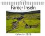 Ava Schmitt: Färöer Inseln - (Wandkalender 2025, Kalender DIN A4 quer, Monatskalender im Querformat mit Kalendarium, das perfekte Geschenk), KAL