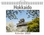 Tim Krüger: Hokkaido - (Wandkalender 2025, Kalender DIN A4 quer, Monatskalender im Querformat mit Kalendarium, das perfekte Geschenk), KAL