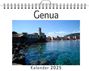 Luisa Schubert: Genua - (Wandkalender 2025, Kalender DIN A4 quer, Monatskalender im Querformat mit Kalendarium, das perfekte Geschenk), KAL