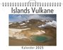 Luisa Keller: Islands Vulkane - (Wandkalender 2025, Kalender DIN A4 quer, Monatskalender im Querformat mit Kalendarium, das perfekte Geschenk), KAL