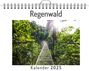 Emma Möller: Regenwald - (Wandkalender 2025, Kalender DIN A4 quer, Monatskalender im Querformat mit Kalendarium, das perfekte Geschenk), KAL