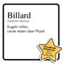 Linus Wagner: Billard, Buch