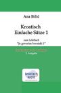 Ana Bilic: Kroatisch Einfache Sätze 1 zum Lehrbuch "Ja govorim hrvatski 1", Buch