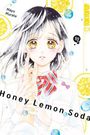 "Honey Lemon Soda", "Mayu Murata", "10". Mädchen mit gelb-orangen Augen, Zitrone, Perlen und farbigem Schal. Manga-Look.