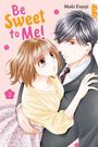 Text: "Be Sweet to Me!", "Maki Enjoji", "2". Illustration eines Paares in inniger Umarmung.