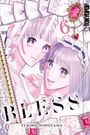 „BLESS“ ist ein Manga von Yukino Sonoyama. Zwei Mädchen mit Make-up und Schmuck in einem verspielten, femininen Stil.