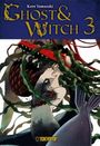 Titel: "Ghost & Witch 3" von Kore Yamazaki. Illustration einer Meerjungfrau mit langem, grünem Haar und einem Drachen.