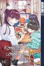 „Komi can't communicate“. Jugendliche in Schuluniformen in einem Klassenzimmer, einige zeichnen oder lesen Manga.