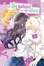 "Sie gehört nur mir allein", "Sugar Amazato", "TOKYOPOP", "4". Illustration: Ein Paar mit intensiver Pose, lila Hintergrund.