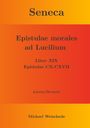 Michael Weischede: Seneca - Epistulae morales ad Lucilium - Liber XIX Epistulae CX-CXVII, Buch