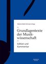 Grundlagentexte der Musikwissenschaft, Buch