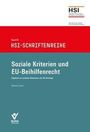 Wolfram Cremer: Soziale Kriterien und EU-Beihilfenrecht, Buch