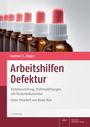 Titel: "Arbeitshilfen Defektur". Darüber Flaschen mit Pipetten, Hintergrund weiß.