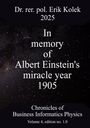 Erik Kolek: In memory of Albert Einstein's miracle year 1905, Buch