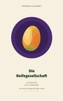 Text: "Hendrik Schubert. Die Reifegesellschaft. Ein Entwurf für das 21. Jahrhundert. Band III."  
Illustration einer Mango in einem violetten Kreis.