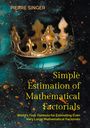 "Simple Estimation of Mathematical Factorials" von Pierre Singer. Eine goldene Krone vor blauem Hintergrund.
