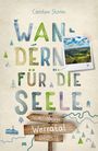 "Carsten Storm. Wandern für die Seele. Wohlfühlwege Werratal. Droste." Bunte Buchstaben, kleines Foto einer Landschaft.