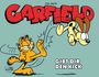 Text: "Garfield gibt dir den Kick." Comicstil zeigt Garfield, der Odie einen Tritt verpasst.