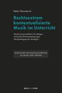 Titel: "Rechtsextrem kontextualisierte Musik im Unterricht" von Helen Hammerich. Schwarzer Hintergrund, grüner Text.