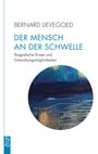 "DER MENSCH AN DER SCHWELLE. Biografische Krisen und Entwicklungsmöglichkeiten." Abstrakte, blaue Illustration darunter.
