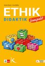 "ETHIK DIDAKTIK kompakt" in großen, bunten Buchstaben. Bunte Bauklötze mit Symbolen: Herz, Waage, Lupe, Weltkugel.