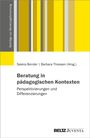 Titel: "Beratung in pädagogischen Kontexten". Vertikale bunte Streifen links, BELTZ Juventa-Logo.