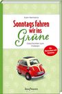„Sonntags fahren wir ins Grüne“, Geschichten zum Vorlesen, für Menschen mit Demenz, zeigt ein kleines rotes Auto.
