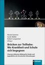 „Brücken zur Teilhabe: Wo Krankheit und Schule sich begegnen”. Kreidezeichnung von Kindern auf einer Tafel, daneben Kreide.