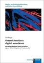 Titel: "Unterrichtsvideos digital annotieren". Buntes abstraktes Muster auf weißem Hintergrund. Linkhardt Logo.