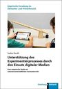 Oben: "Empirische Forschung im Elementar- und Primarbereich". Titel: "Unterstützung des Experimentierprozesses durch den Einsatz digitaler Medien". Unten: "forschung k linkhardt" Logo. Bild: Personen mit Hebelwaage und Tablet.