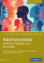 „Nächstenliebe zwischen Dogma und Diversität.“ Illustration: Bunte, abstrakte Profilansichten von Gesichtern.