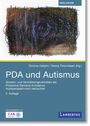 "PDA und Autismus: Abwehr- und Vermeidungsverhalten. 2. Auflage. Herausgegeben von ZAK. Oben abstrakte, dunkle Zeichnung."
