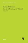 Nicolas Malebranche: Von der Erforschung der Wahrheit / Von der Erforschung der Wahrheit, Buch