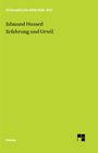 Edmund Husserl: Erfahrung und Urteil, Buch