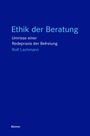 „Ethik der Beratung: Umrisse einer Redepraxis der Befreiung“ von Rolf Lachmann. Blauer Hintergrund.
