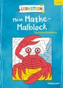 Text: „LERNSTERN, Mein Mathe-Malblock, Das kleine Einmaleins, 2. Klasse“. Illustration eines Krabben-Ausmalbildes.