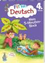 Werner Zenker: Fit für Deutsch 4. Klasse. Mein 5-Minuten-Block, Buch