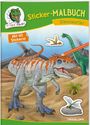 : Sticker-Malbuch Dinosaurier, Buch